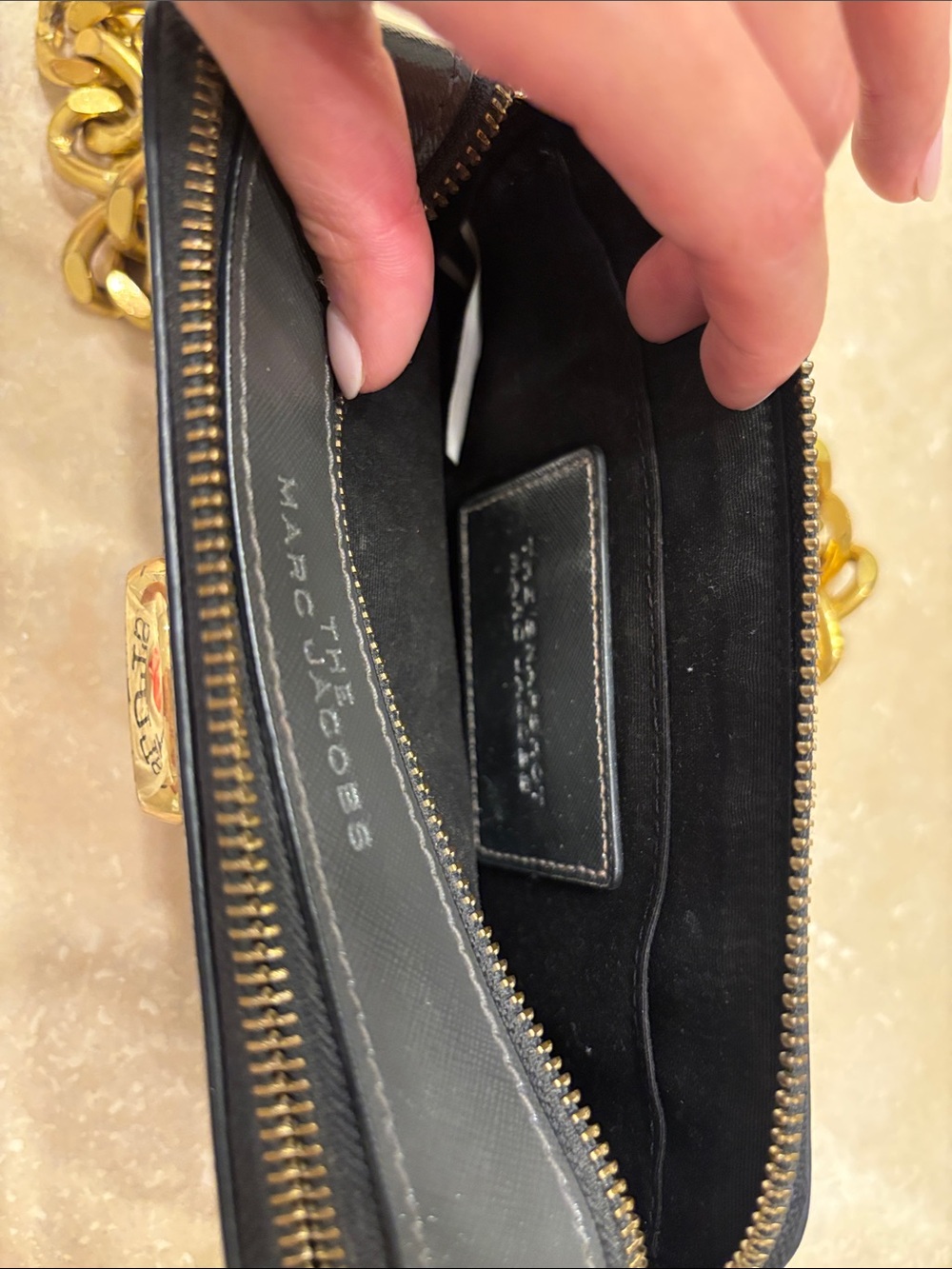 Marc Jacobs Snapshot Metallic Gold Colorblock Crossbody Bag - Picture 8 of 8